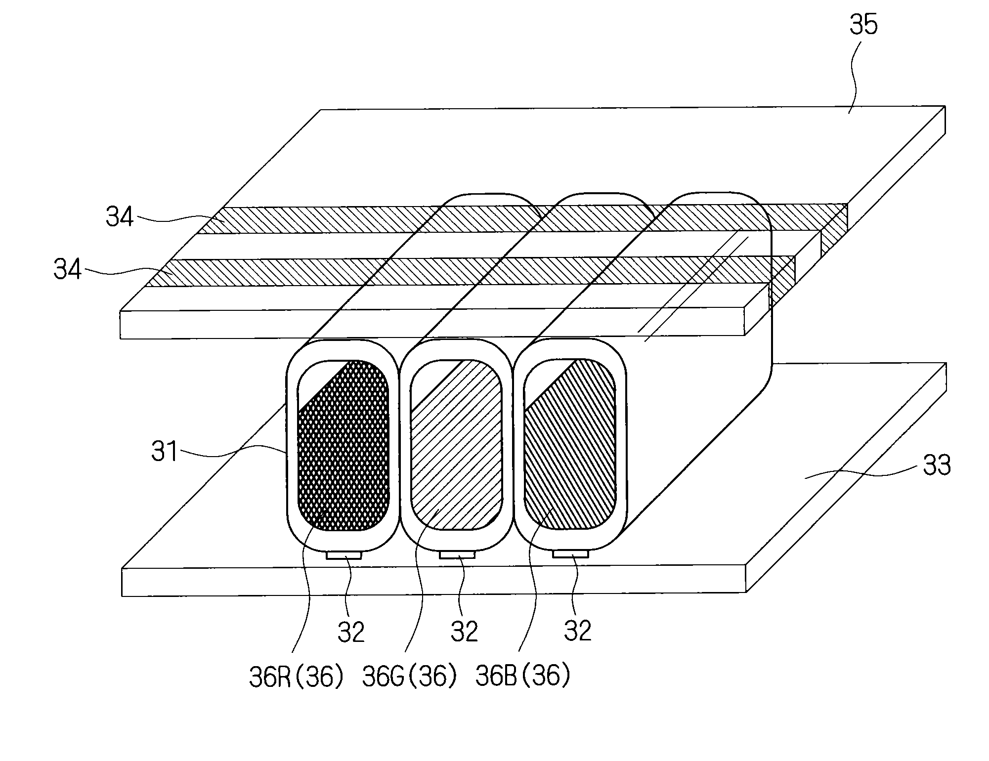 Plasma tube array-type display device