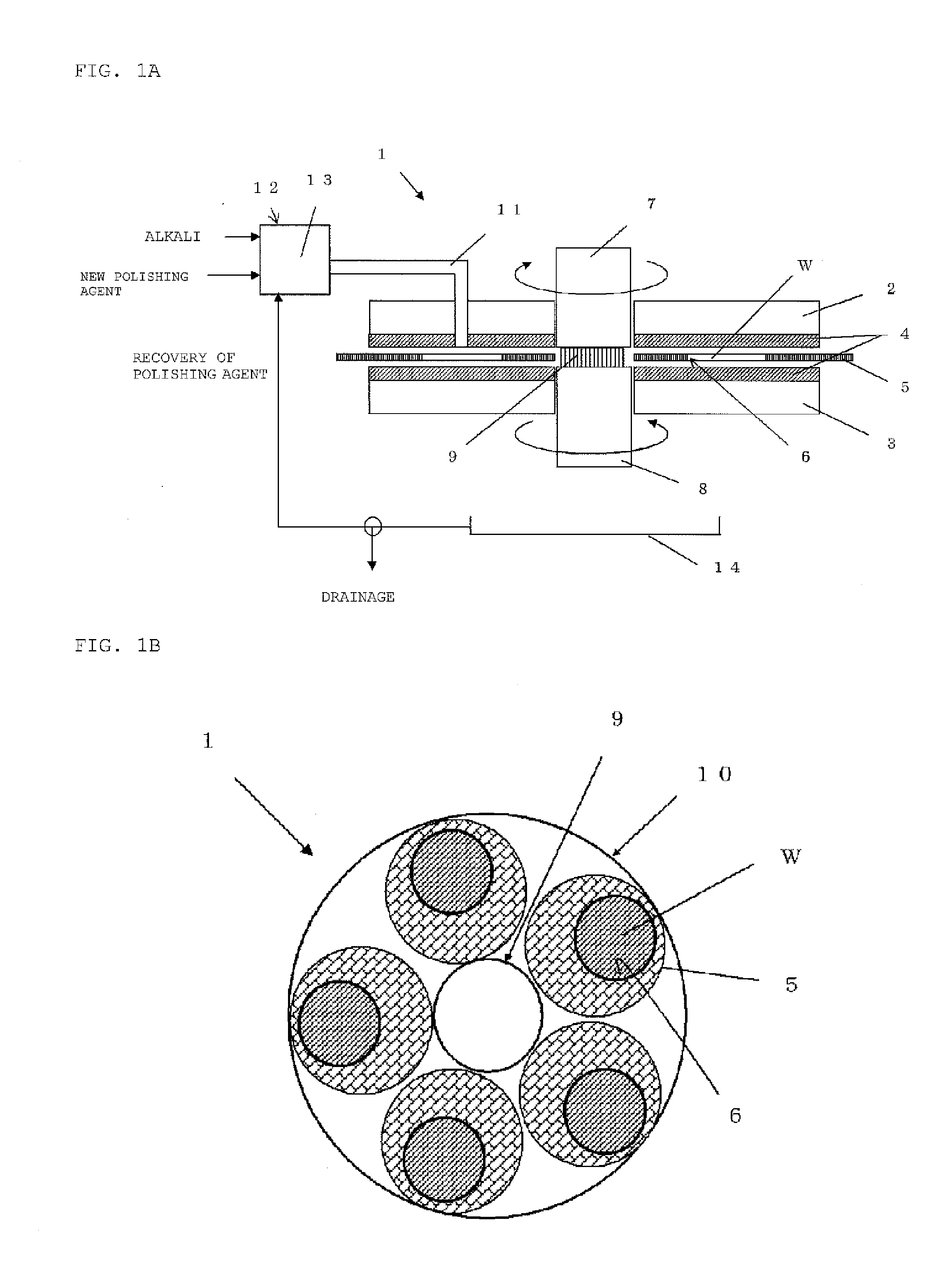 Method for polishing silicon wafer and polishing agent