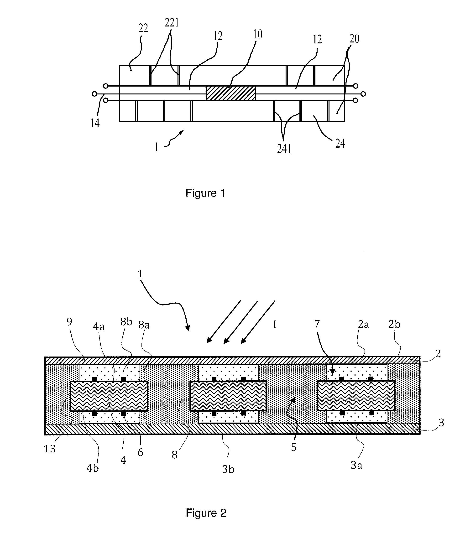 Photovoltaic module comprising a localised spectral conversion element and production process