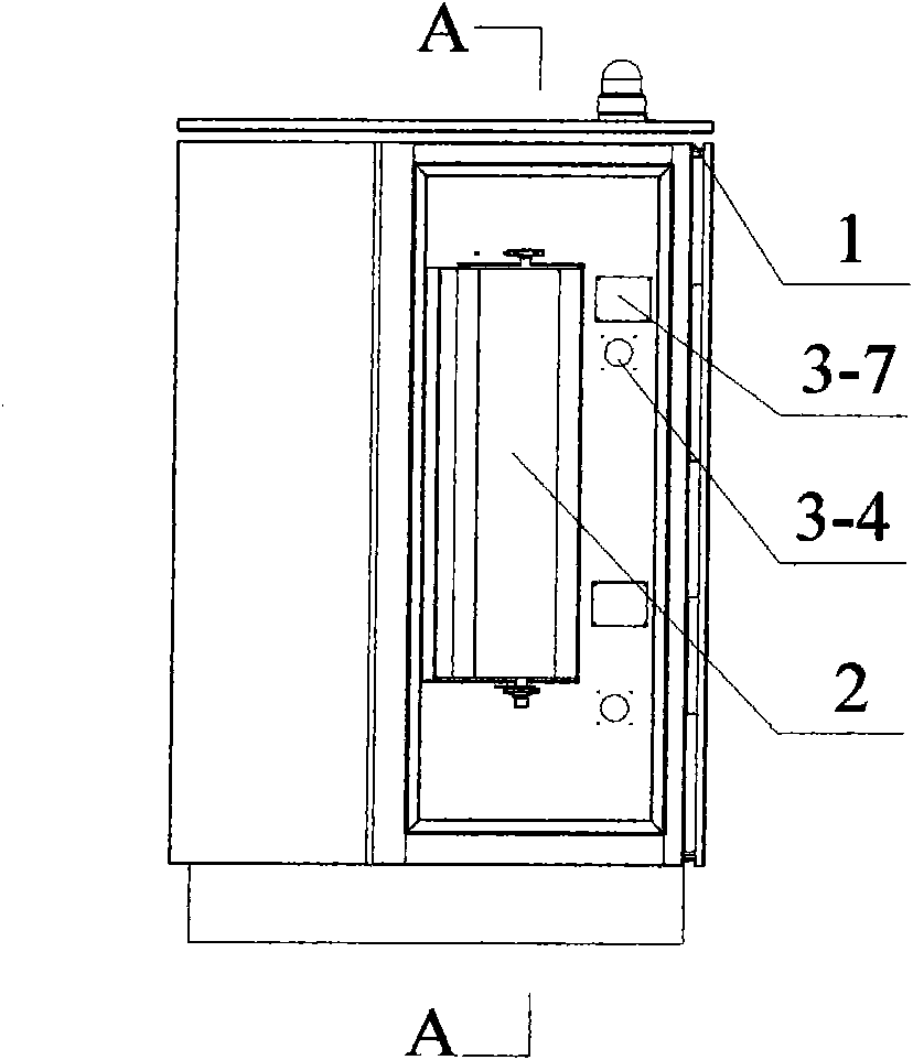 Rotary extension type unattended automatic card sender