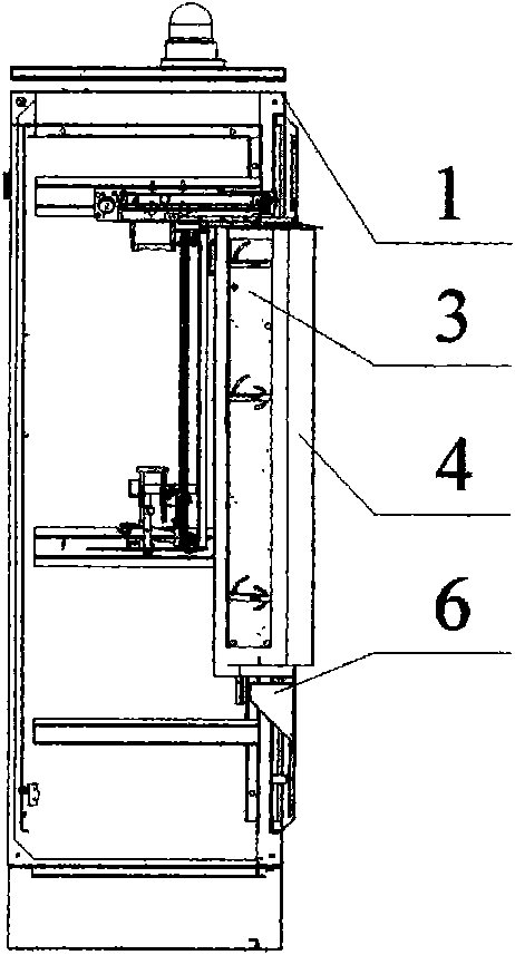 Rotary extension type unattended automatic card sender