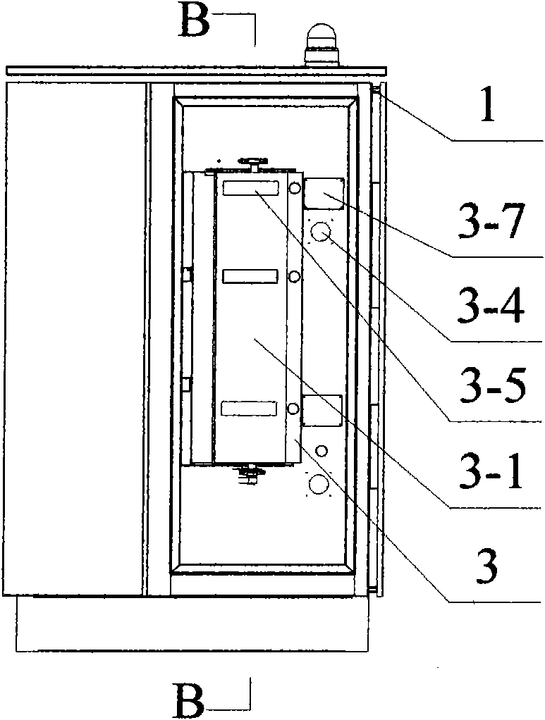 Rotary extension type unattended automatic card sender