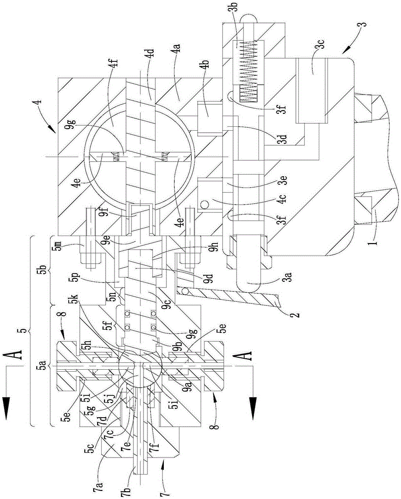 High-pressure spray gun of polyurethane foaming machine