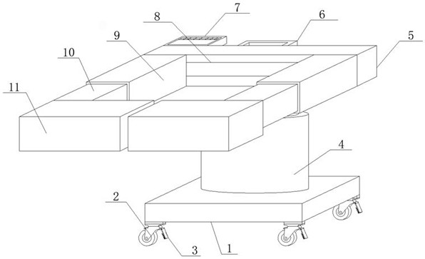 Rapid sterilization device of vegetable vacuum packaging equipment