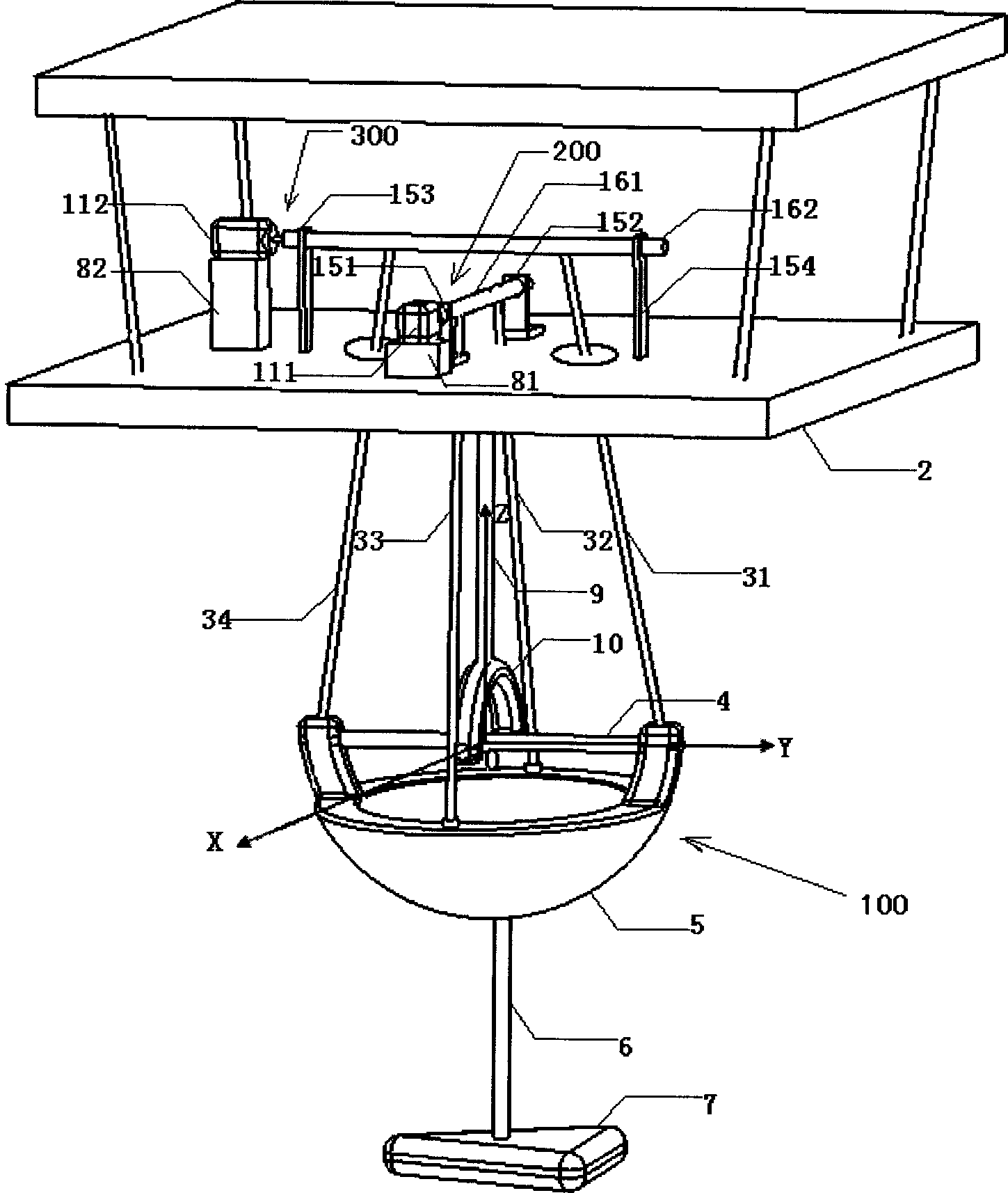 Wind tunnel model supporting device