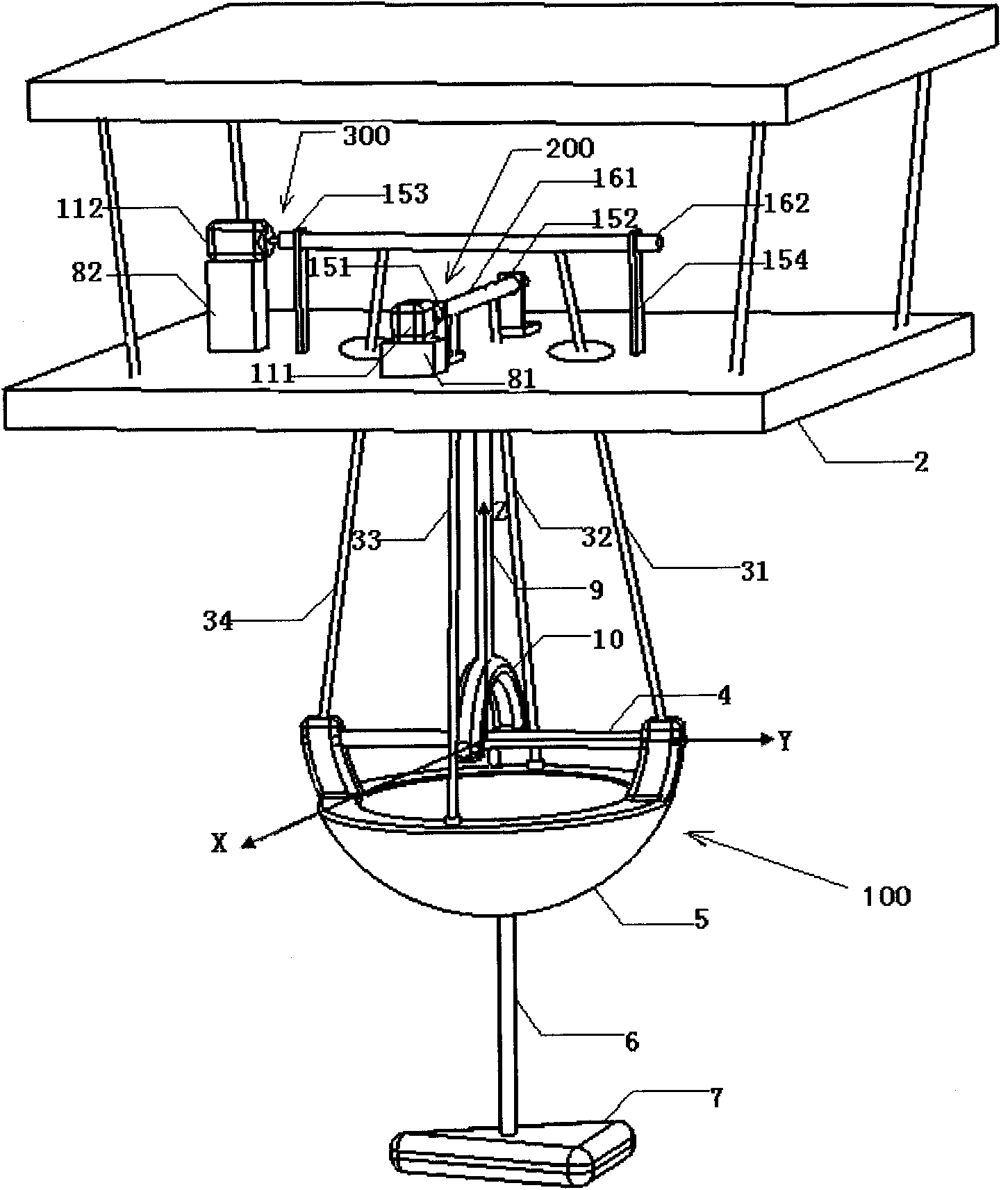 Wind tunnel model supporting device