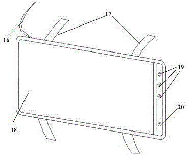 Interactive type voice-controlled display device capable of being mounted on automobile sun shield