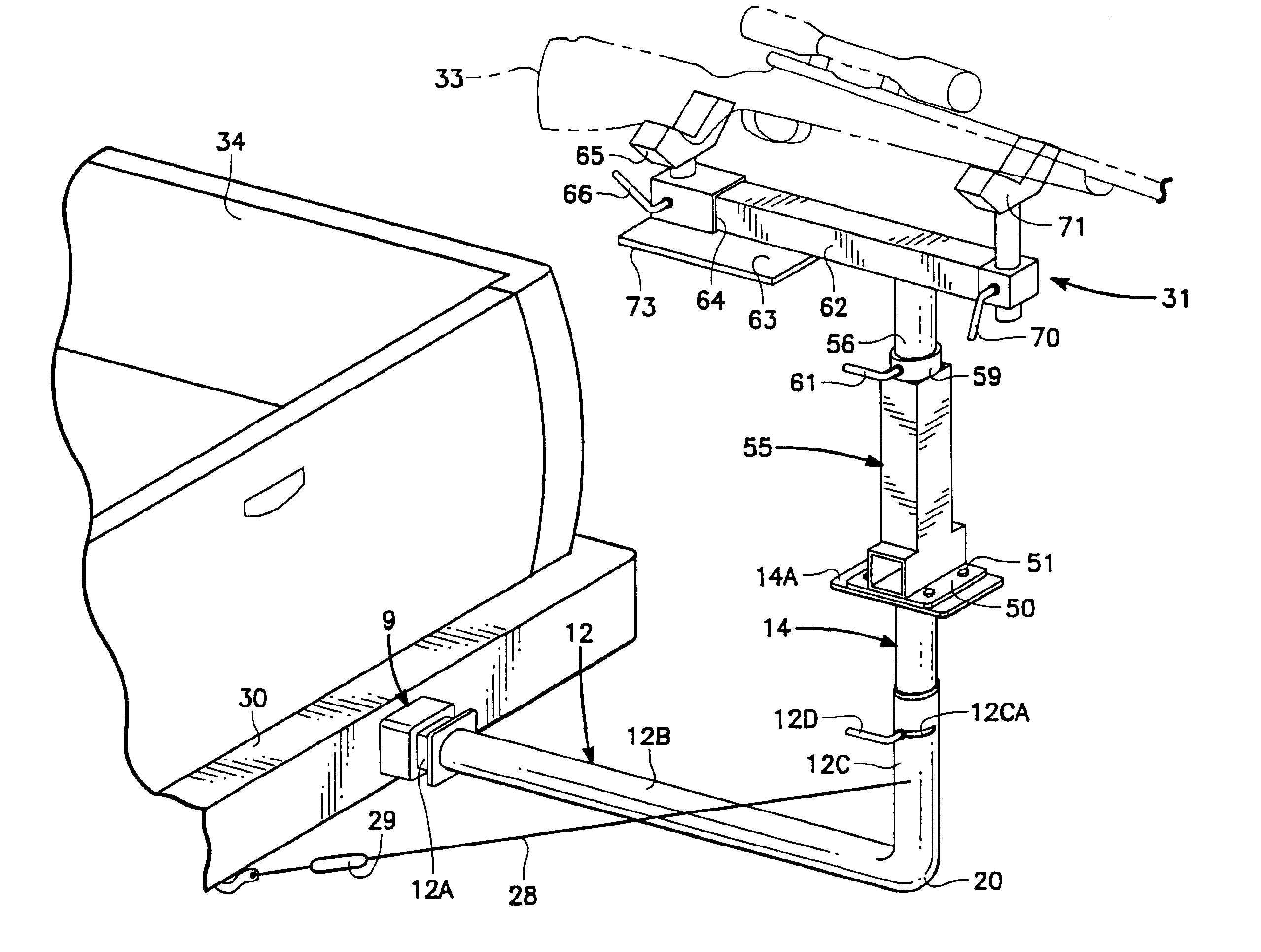 Mounting system for clay target thrower and rifle/pistol rest