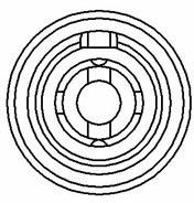 Insulation central spindle electric conduction slip ring