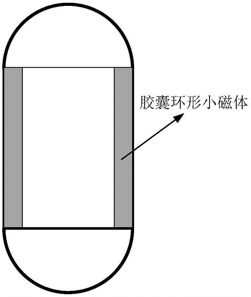 Capsule endoscope motion control method based on magnetic field intensity change