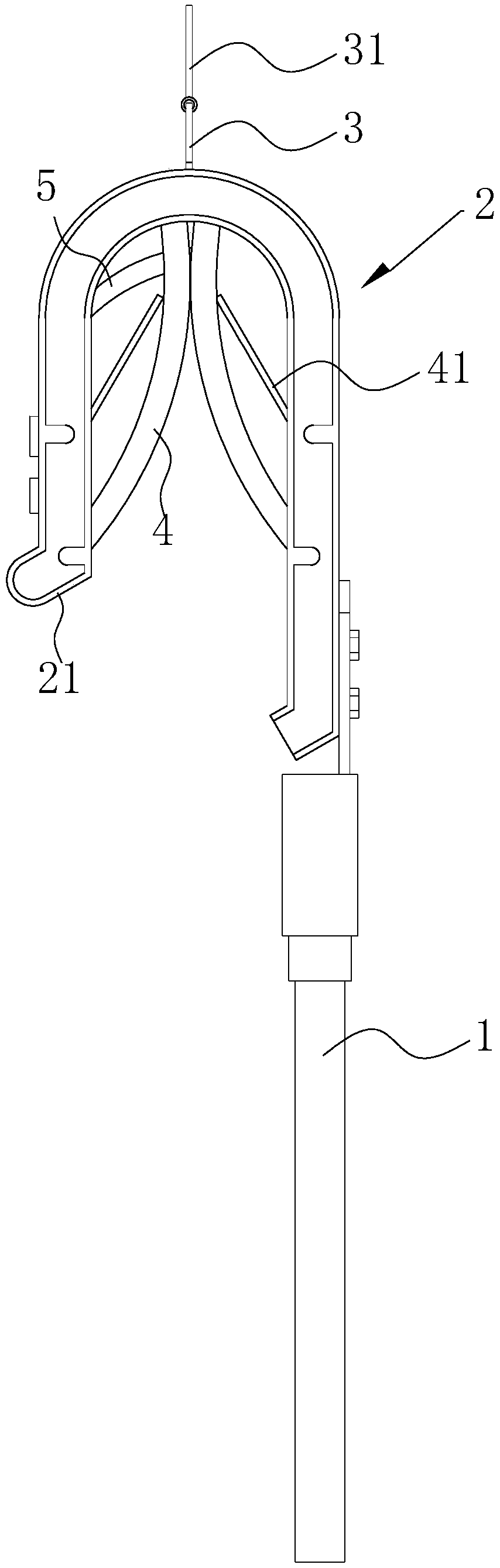 GPS positioning automatic detection hanging-type grounding wire hanger and use method thereof