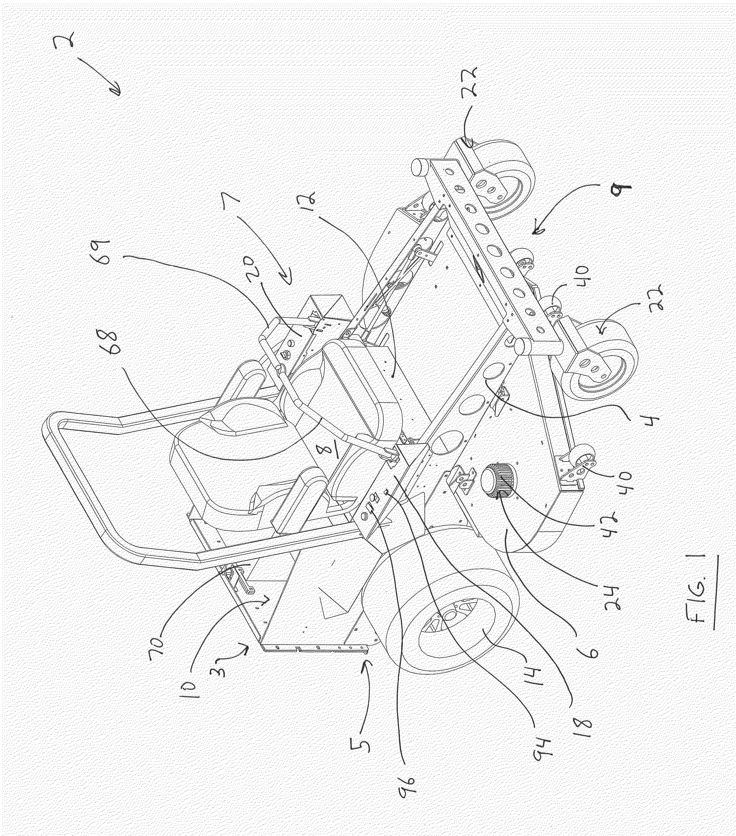 Electric mower apparatus and method of use