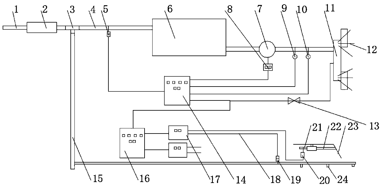 A spray linkage integrated dust suppression system for fully mechanized mining face in coal mine