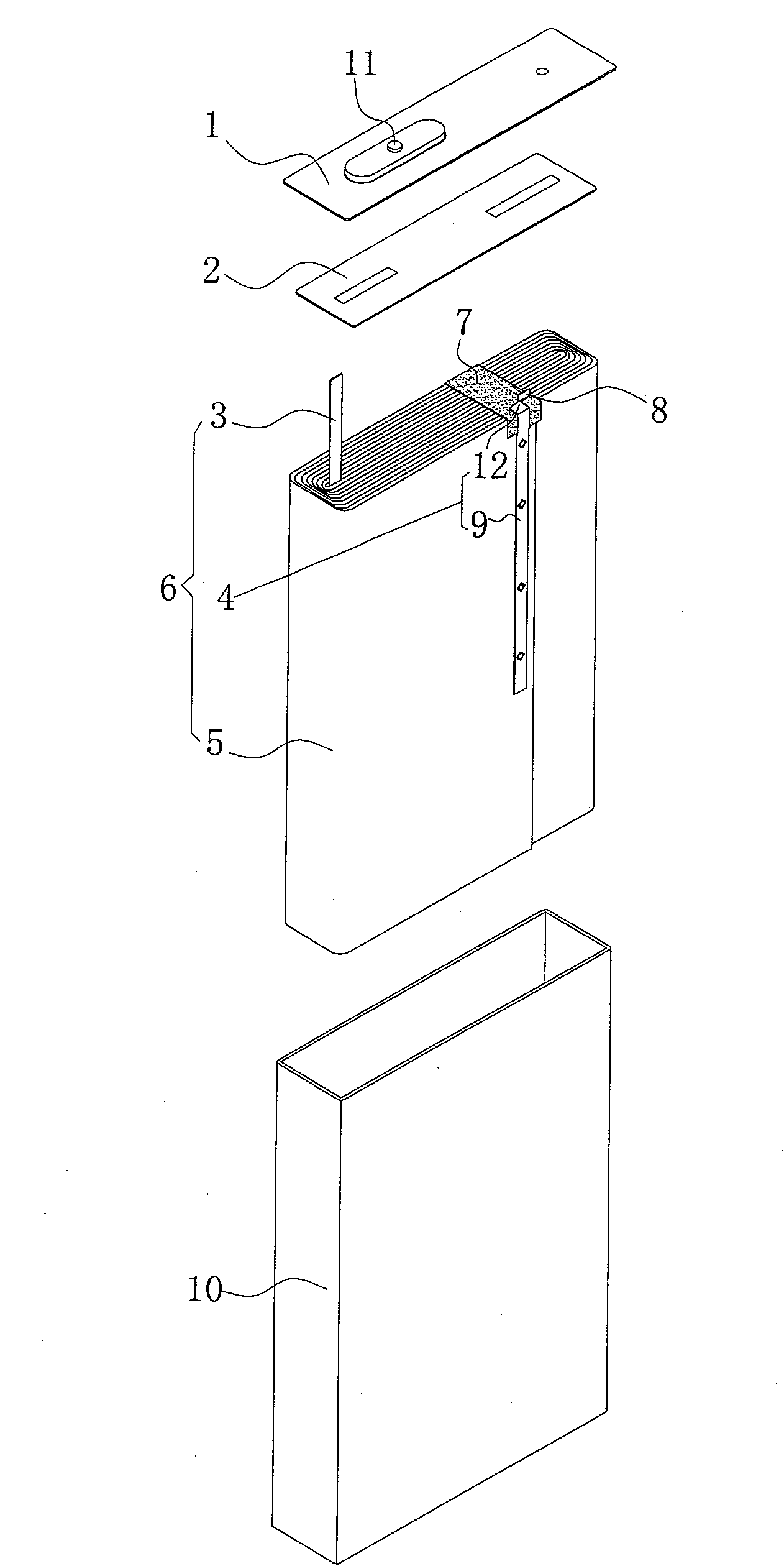 Winding type battery