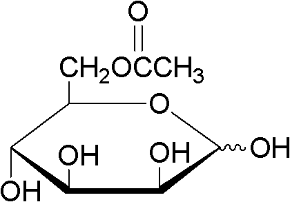 Method for on-line synthesizing mannose-6-acetate by lipase catalysis