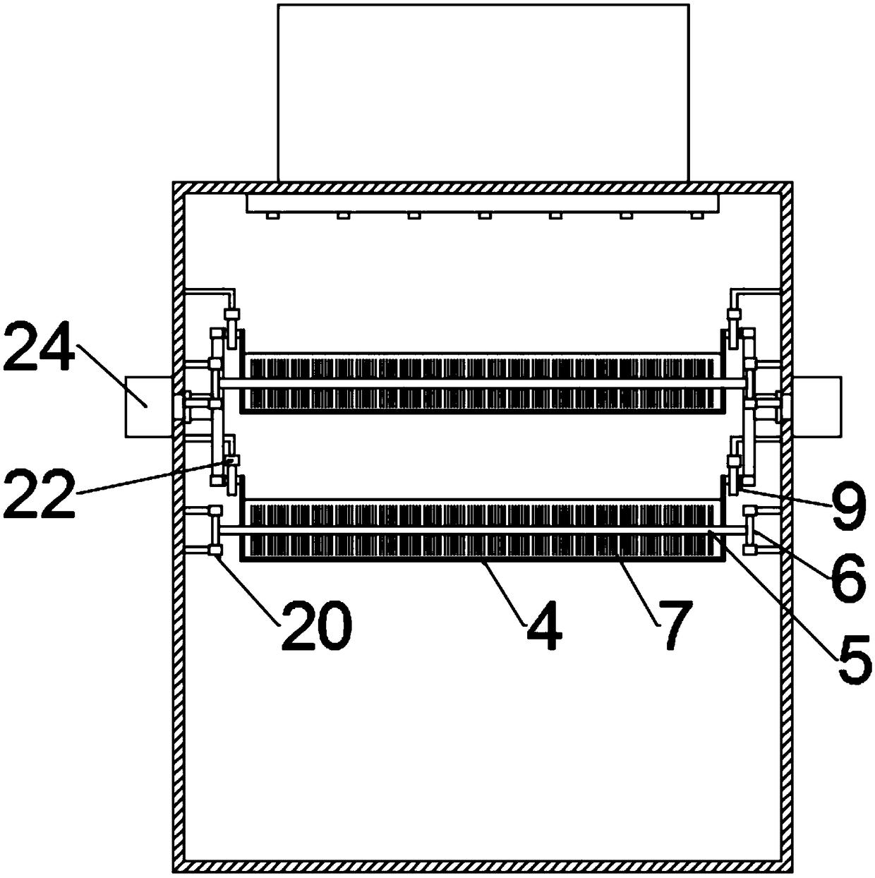 Agricultural crop automatic-cleaning device