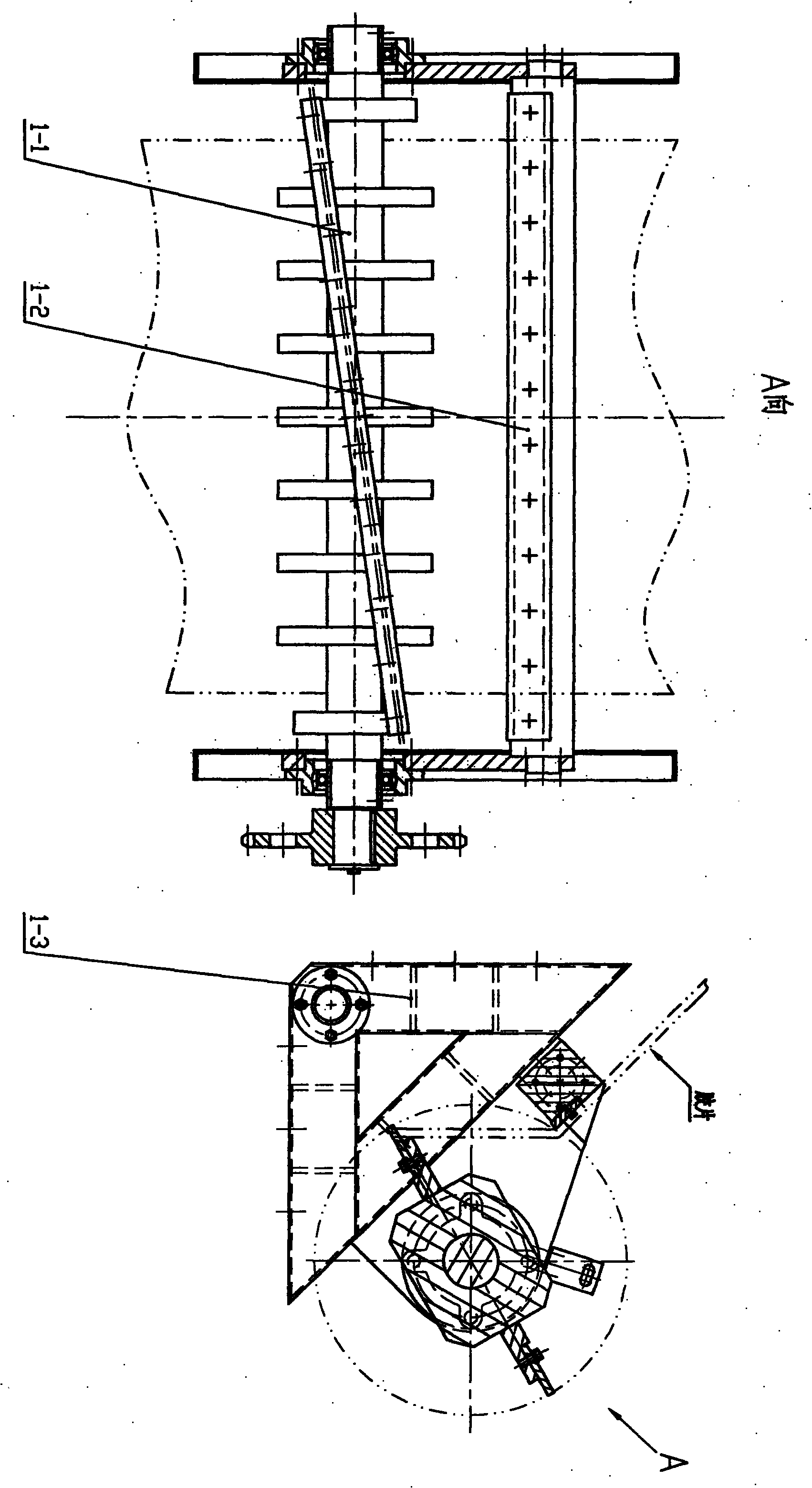 Hob type film cutting device