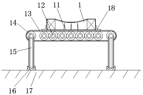 High-speed rail sleeper production automatic crack detection device