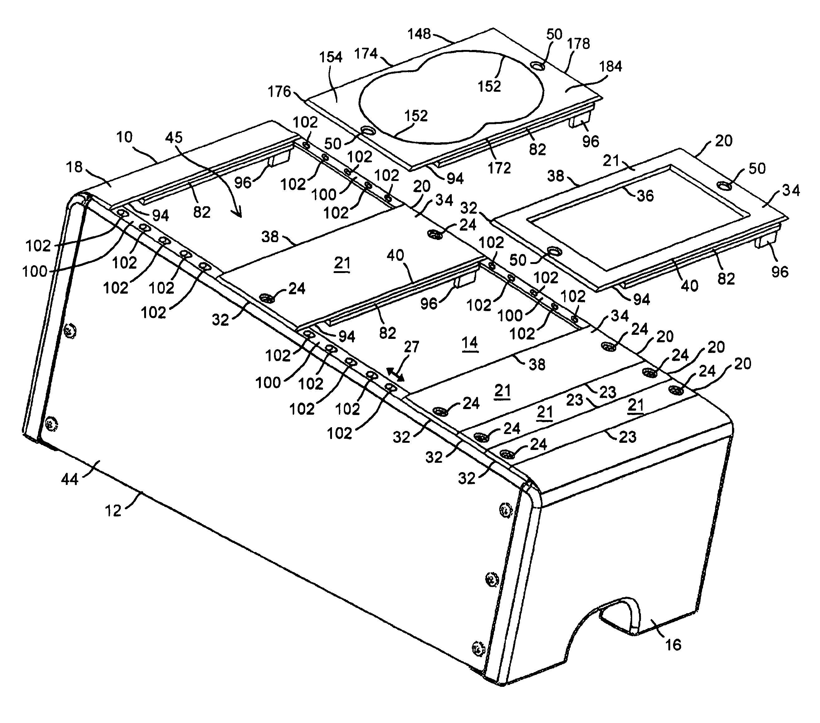 Reconfigurable console mount