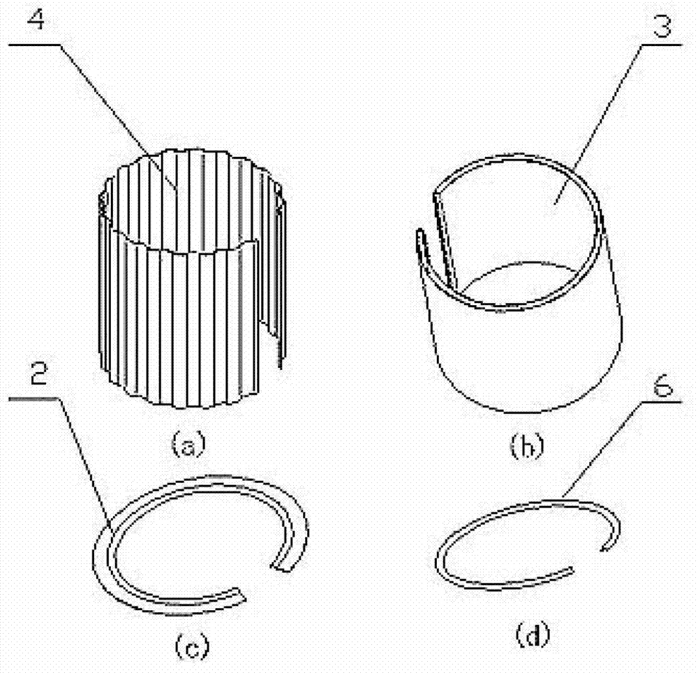 High damping foil dynamic pressure gas bearing filled with metal particles