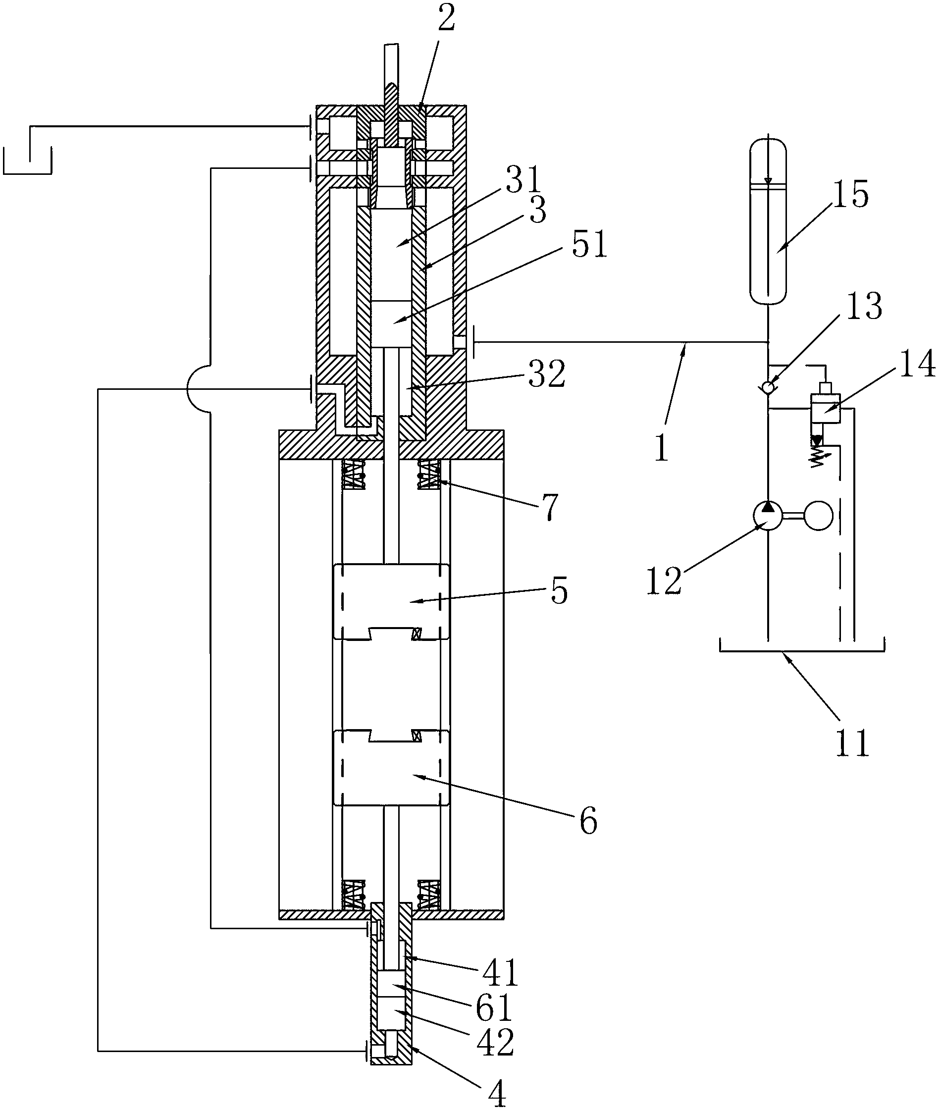 Fully-hydraulic counter-blow hammer