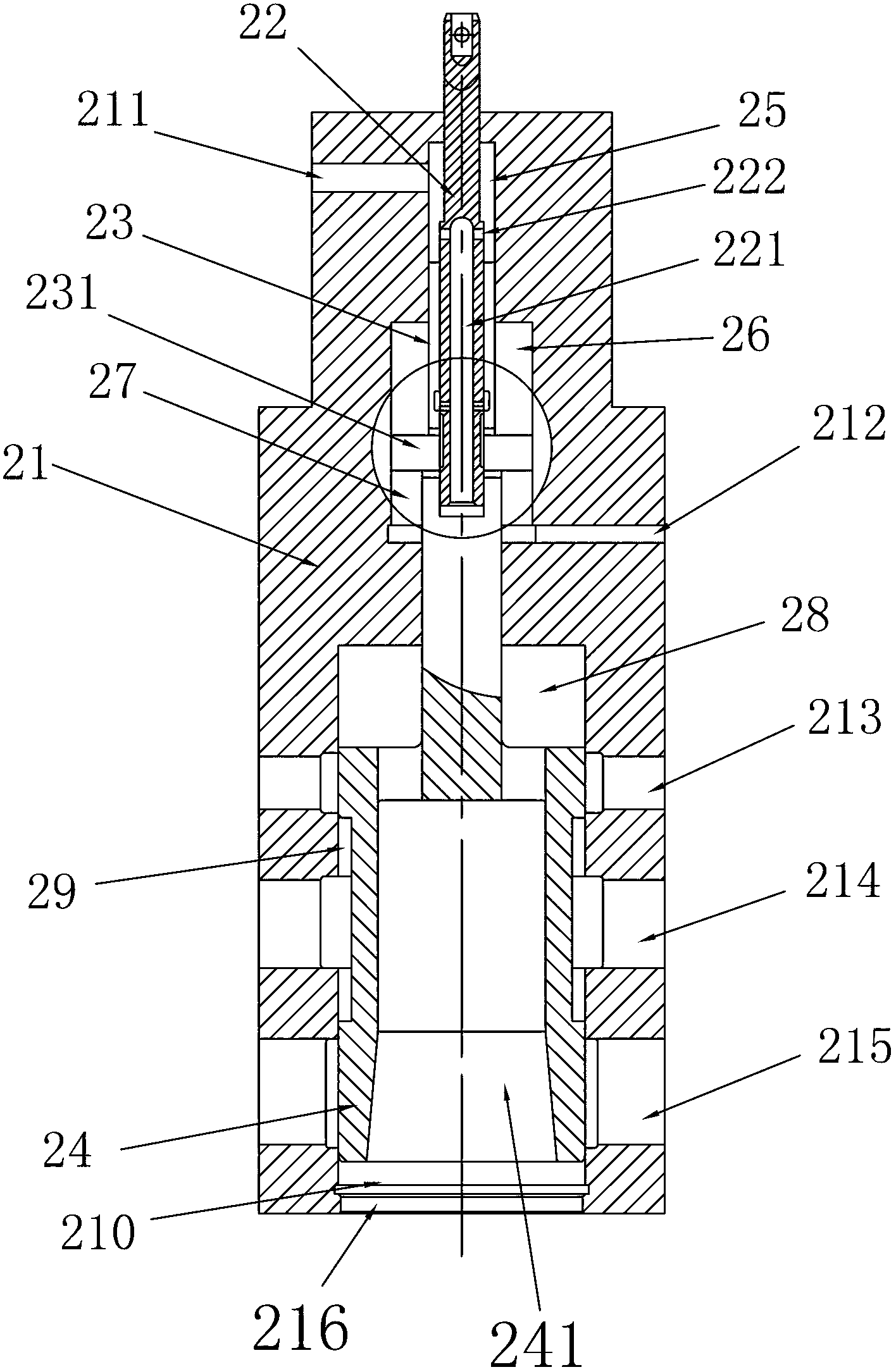 Fully-hydraulic counter-blow hammer