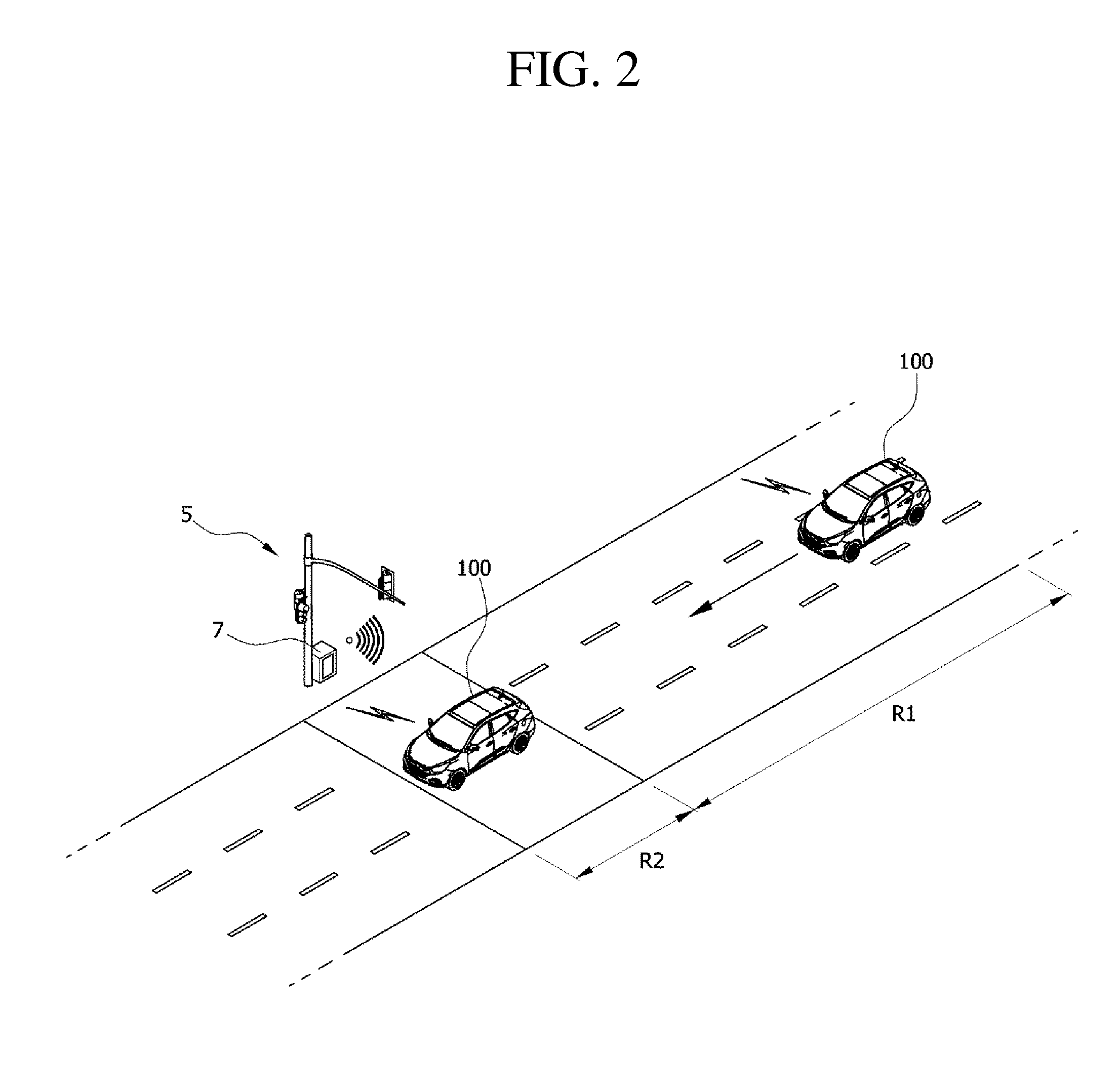 Speeding enforcement method of vehicle using wireless communications