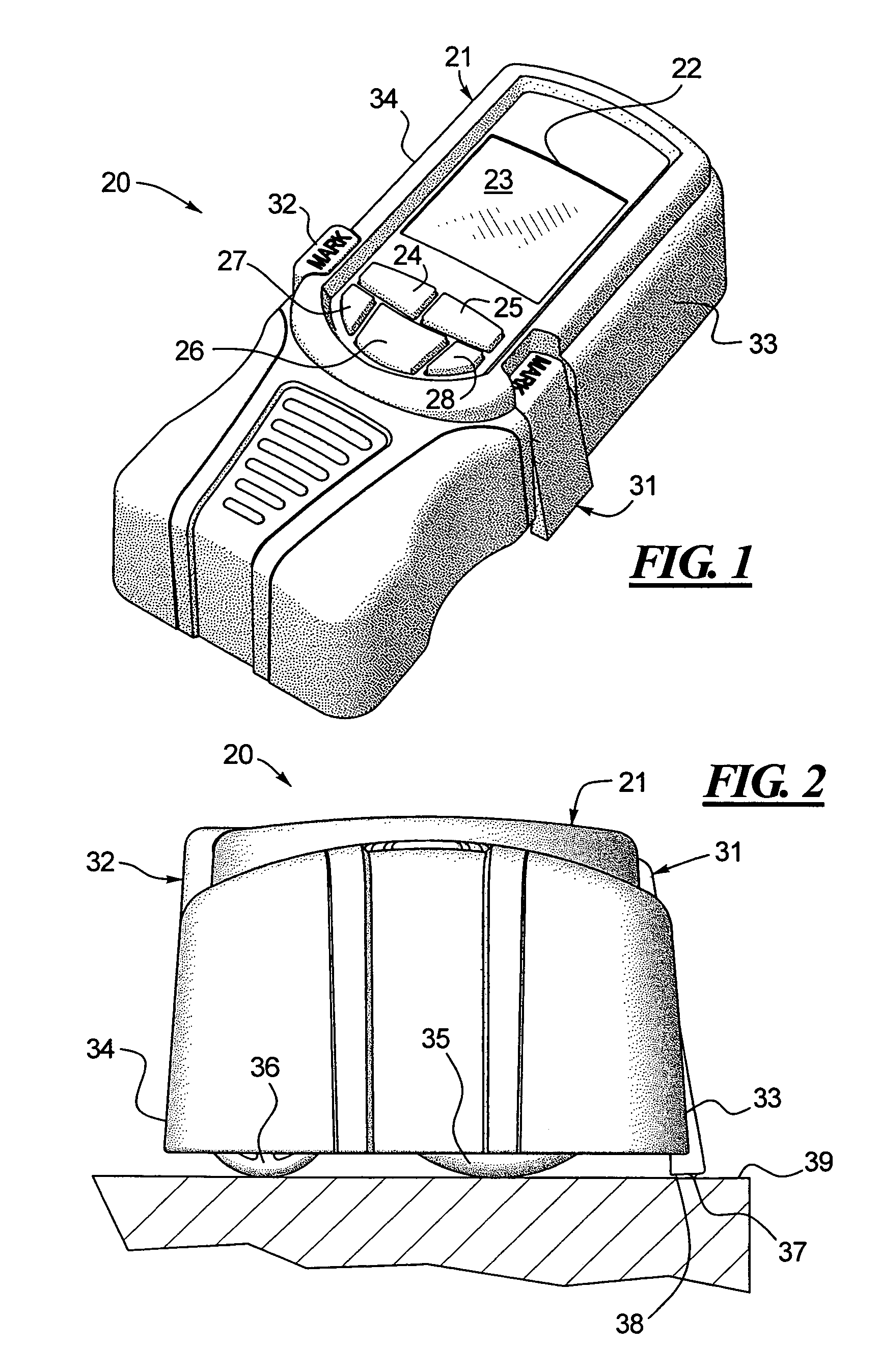 Rolling electronic length measuring device