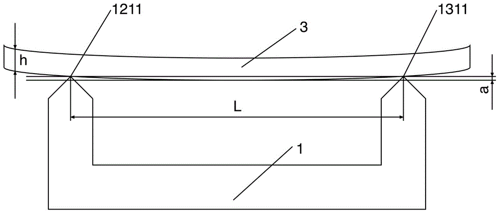 Ceramic sintering deformation test fixture and method for testing ceramic slurry sintering deformation coefficients with same