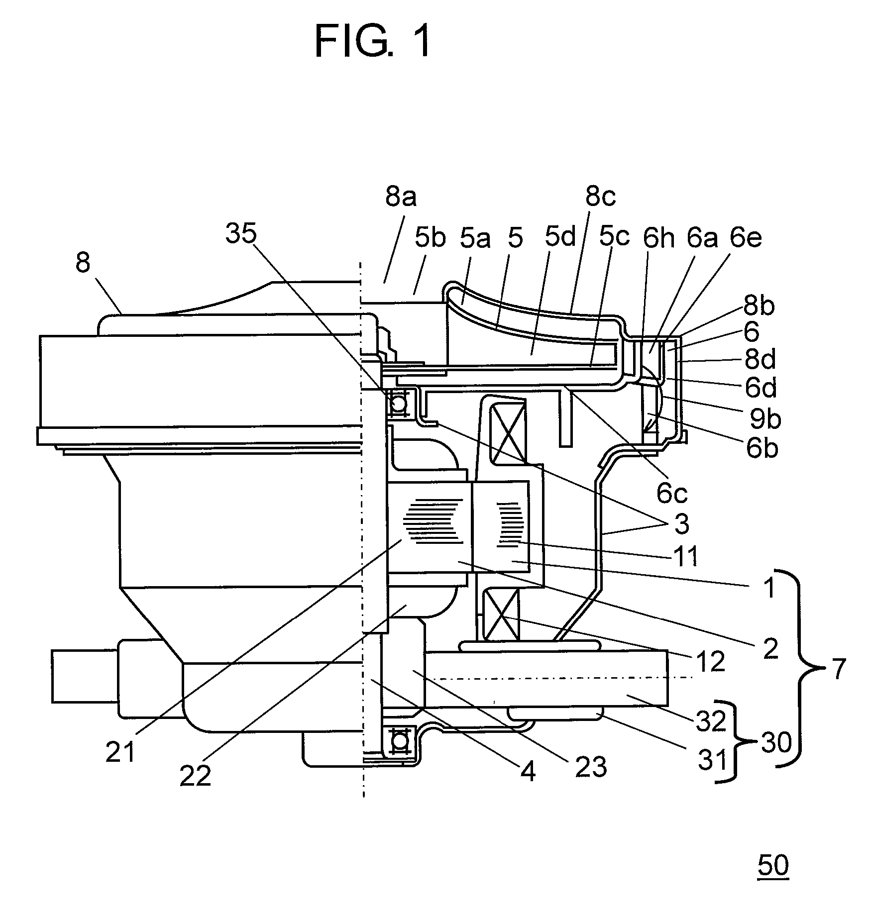 Electric blower and vacuum cleaner comprising same