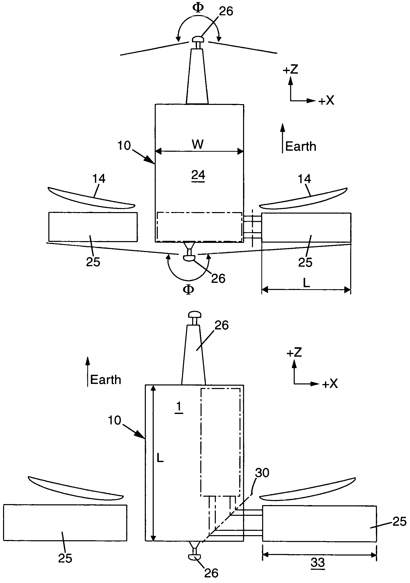 Spacecraft with extensible radiators