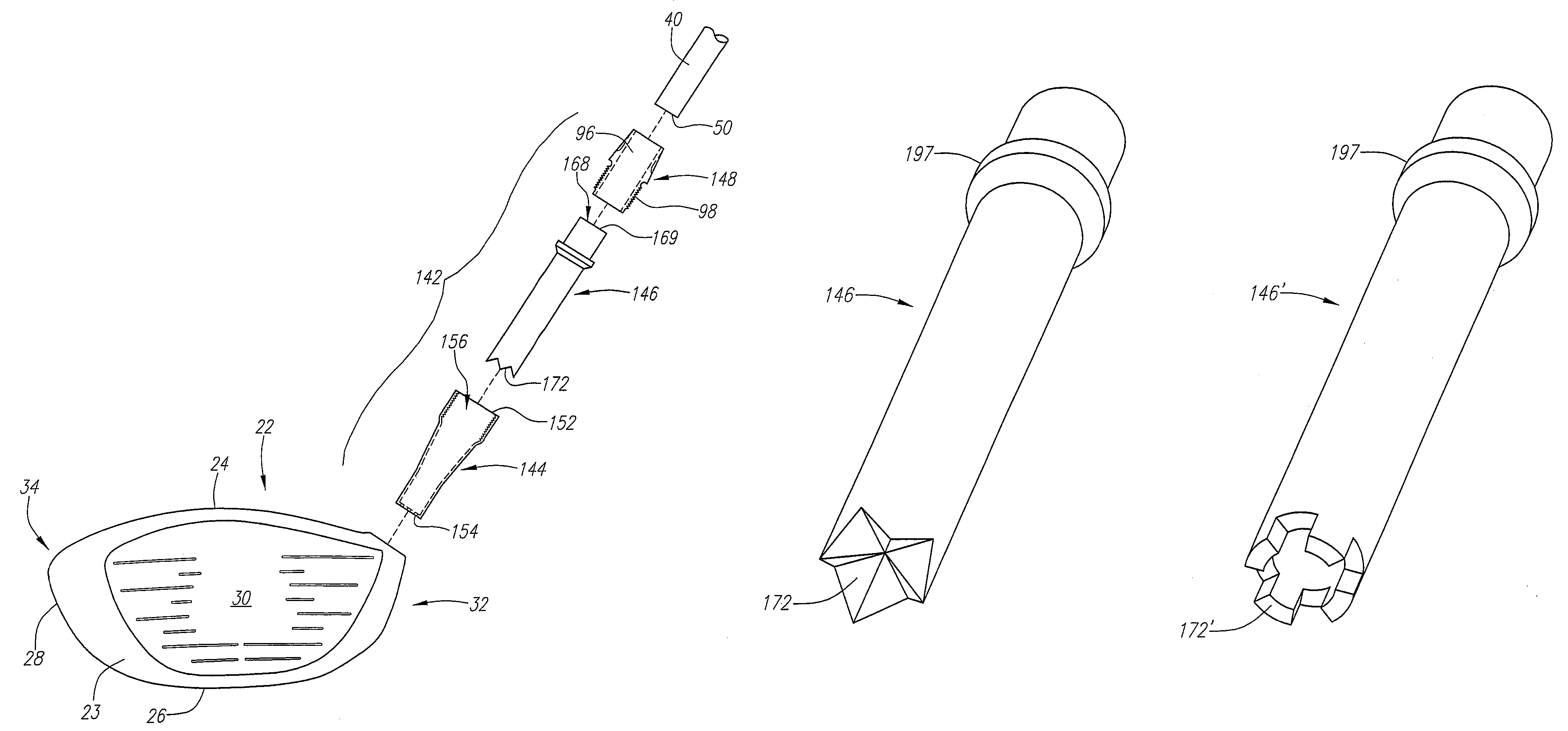 Golf club with interchangeable head-shaft connection