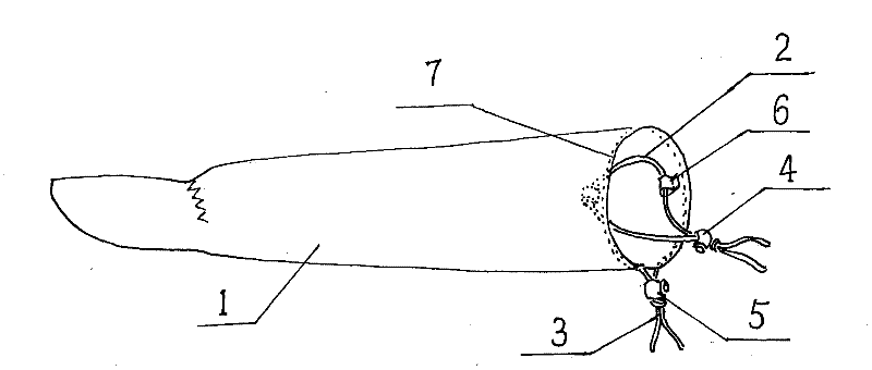 Adjusting fixation device for armlet, glove, leg protector, top of trousers, top of skirt, or cap opening