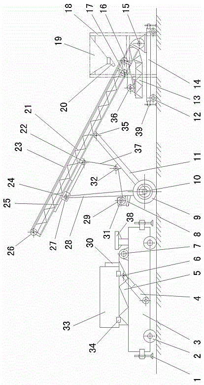 Flat ground bin packing mechanism of bulk cargo container