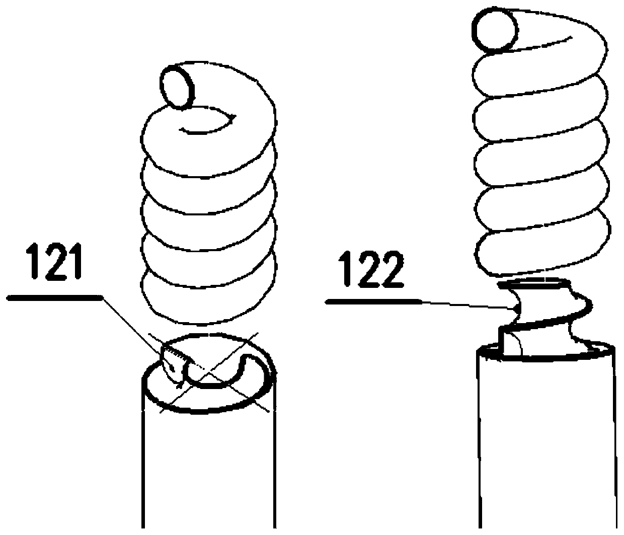 Bi-flexible vertebral arch pedicle screw rod fixation system for screw rod