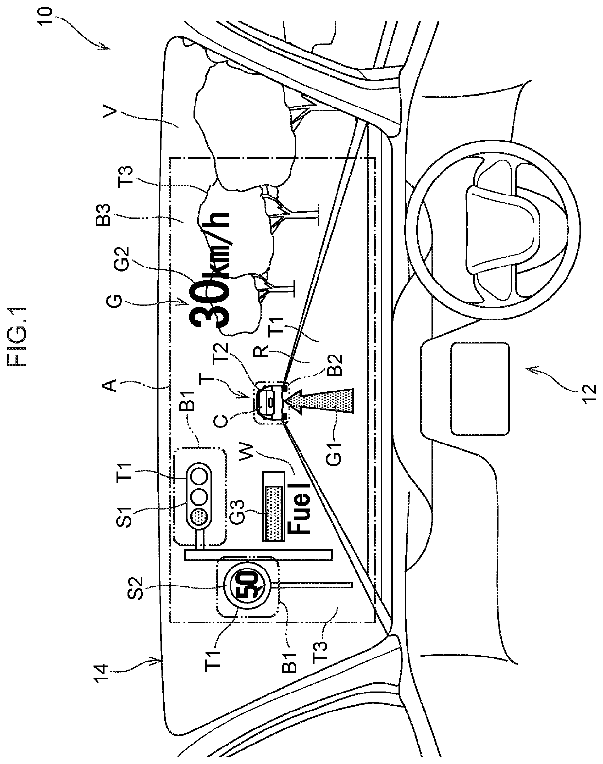 Information display device, control method, and storage medium