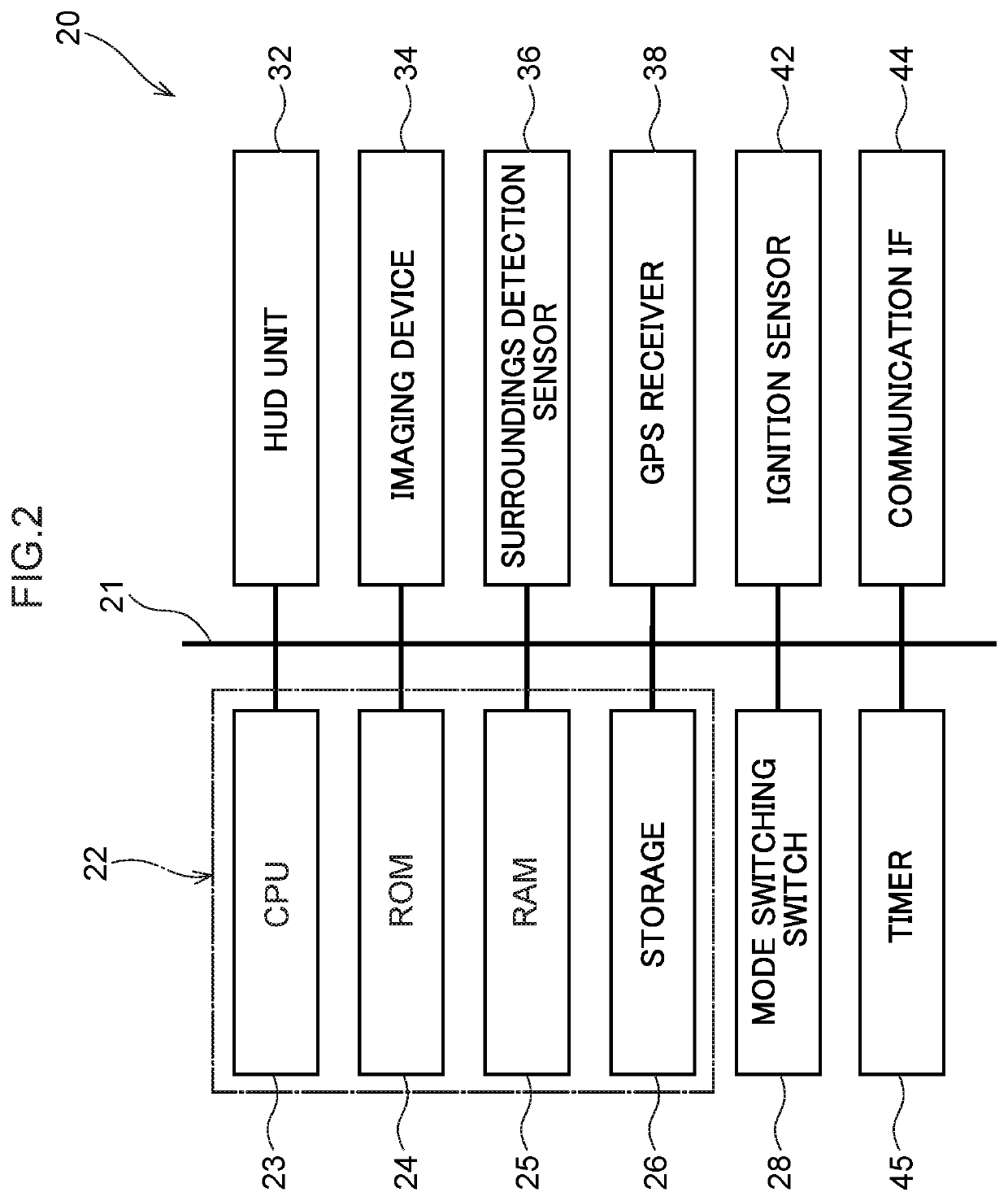 Information display device, control method, and storage medium