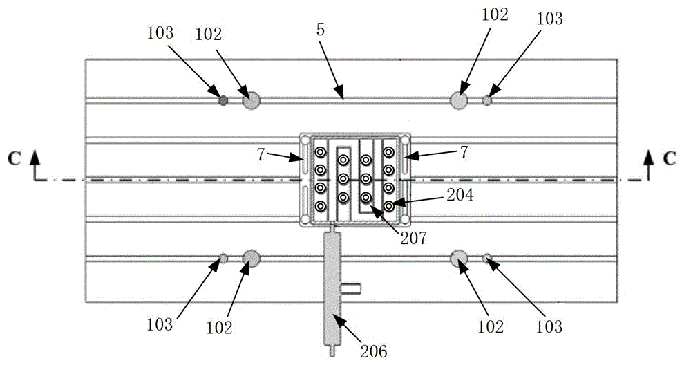 Freezing fixation flexible clamp used for numerical control cutting machining of thin-walled part