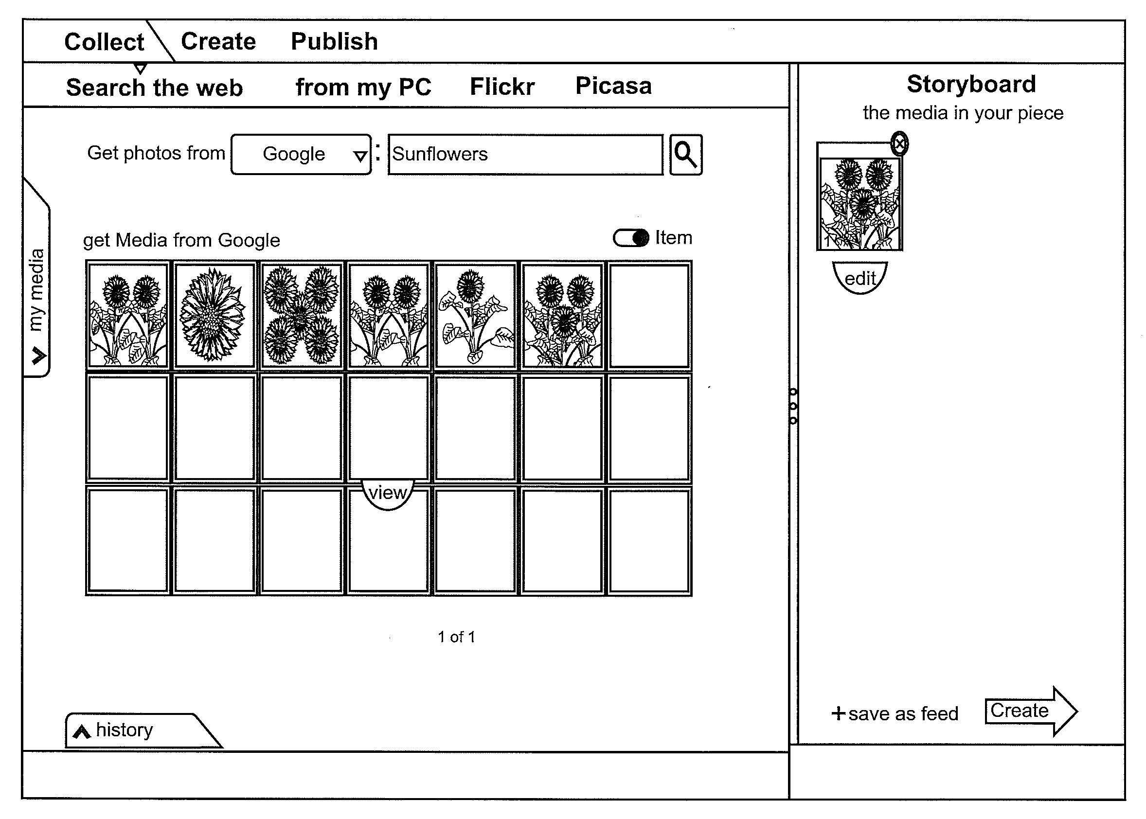 System and methods for automatic media population of a style presentation