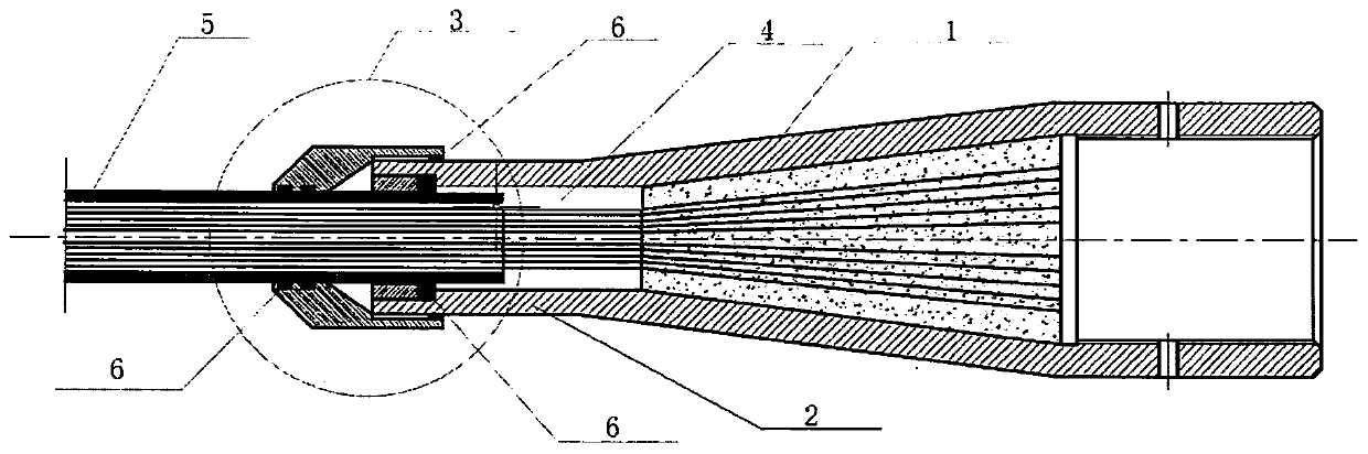 Durable sling anchoring structure