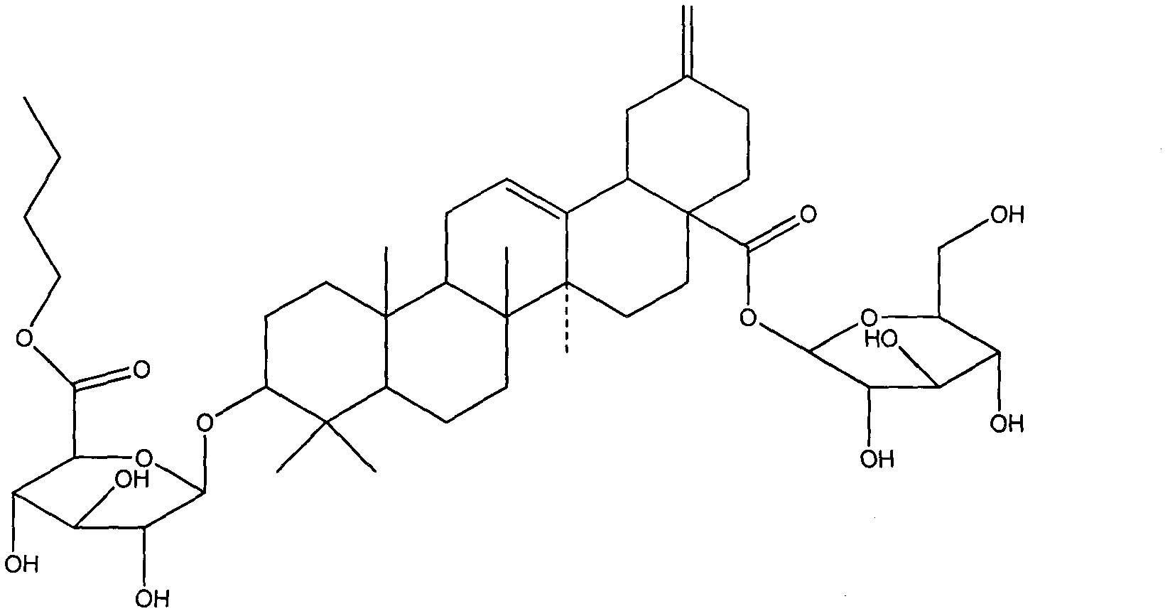 Novel notriterpenoid saponin compound and preparation method and application thereof