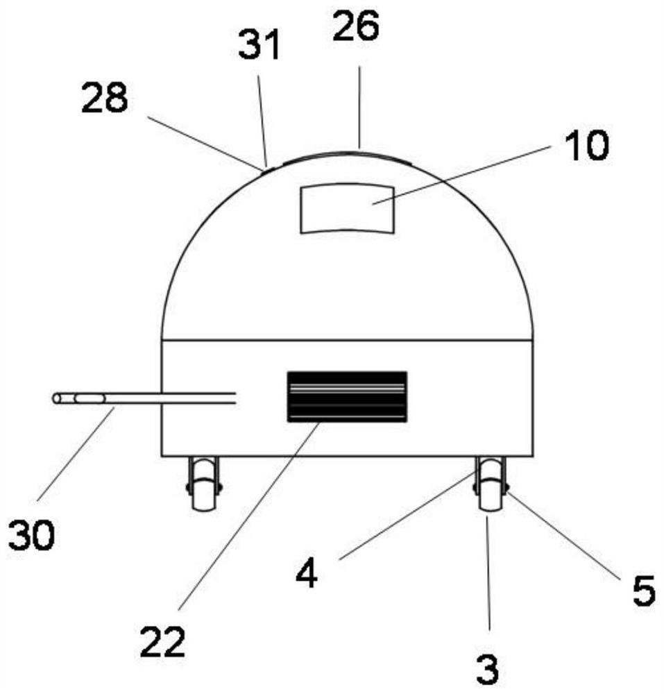 Sterilization and deodorization foot drying massager and method