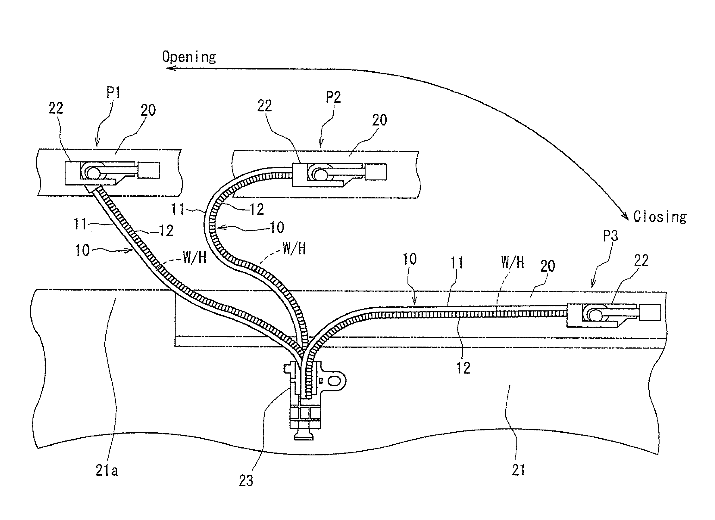 Wire harness exterior protecting tube and wire harness