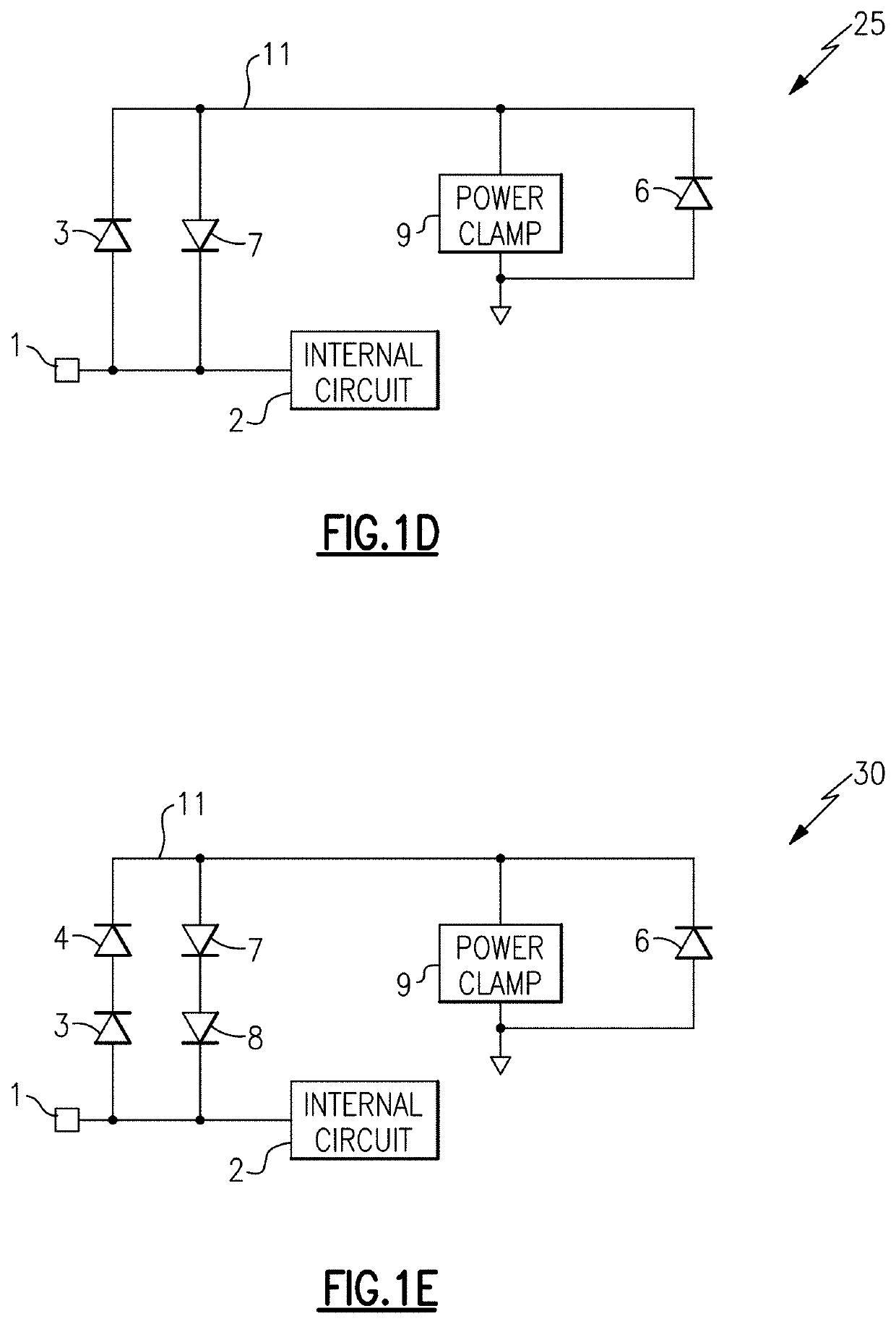 Electrical overstress protection with low leakage current for high voltage tolerant high speed interfaces