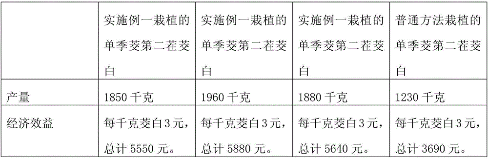 Method for increasing producing quantity of regenerative water bamboos of single-cropping water bamboos