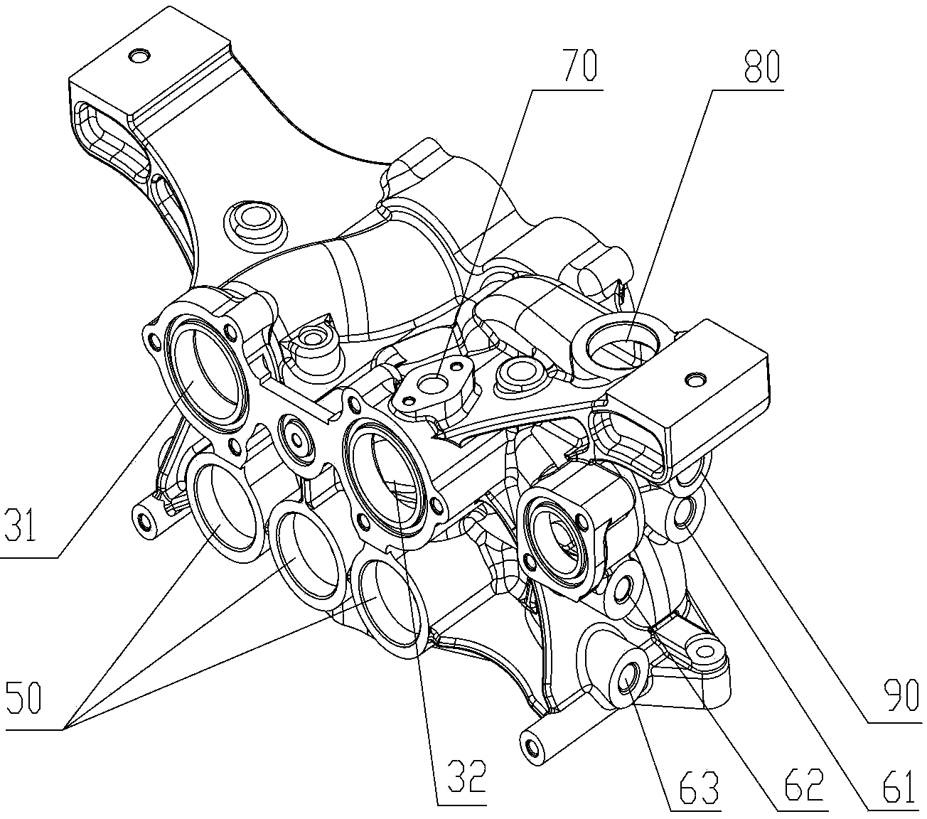 Engine oil control body