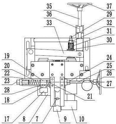 Rust removal guiding device