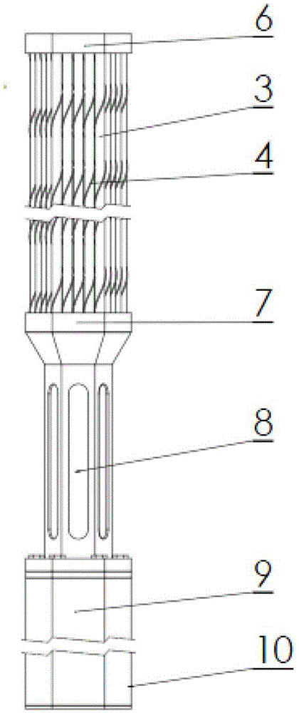 A liquid heavy metal cooling reactor fuel assembly