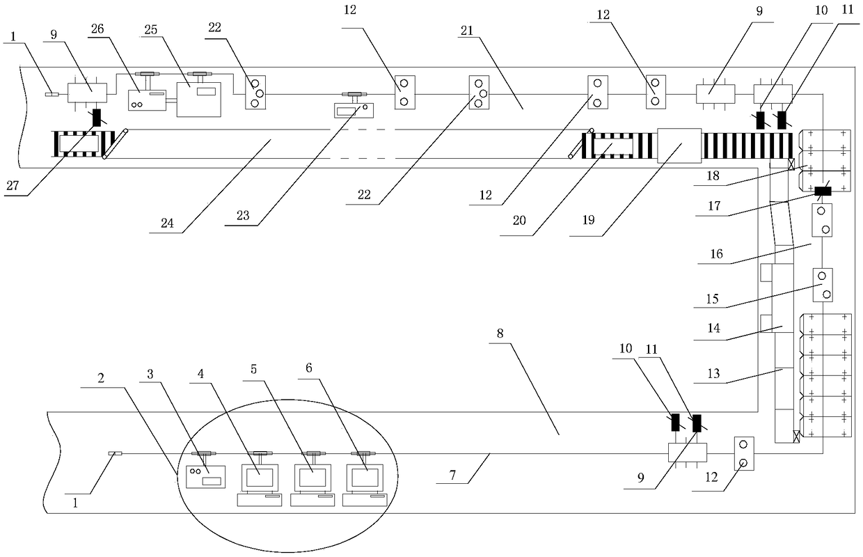 Mining equipment and method for unmanned working face in thin coal seam of short-distance high-gas coal seam group