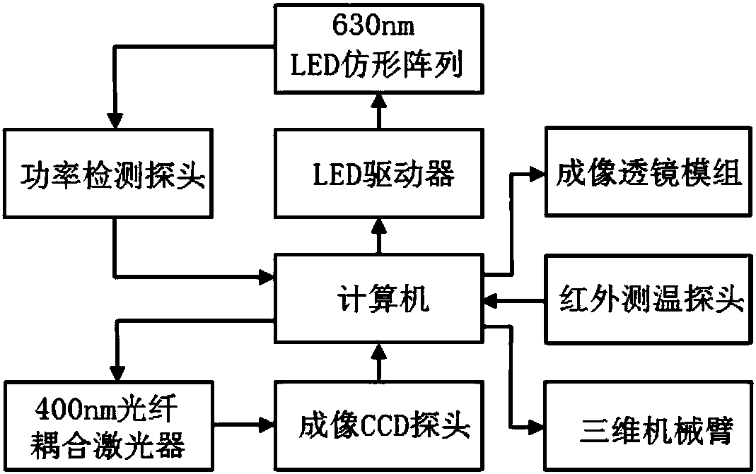 Photodynamic therapy system for cervical lesions based on integration of diagnosis and treatment